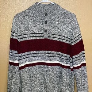 Crochet button up sweater